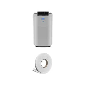 7,000 BTU Portable Air Conditioner (400 Sq. Ft.) and 3/4 in. x 7/16 in. x 10 ft. Weatherstrip Tape Combo