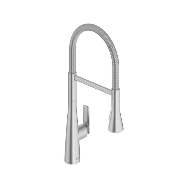 Aspirations 20 in. Semi-Pro Pull Down Sprayer Kitchen Faucet with 360° Swivel Spout in Stainless Steel