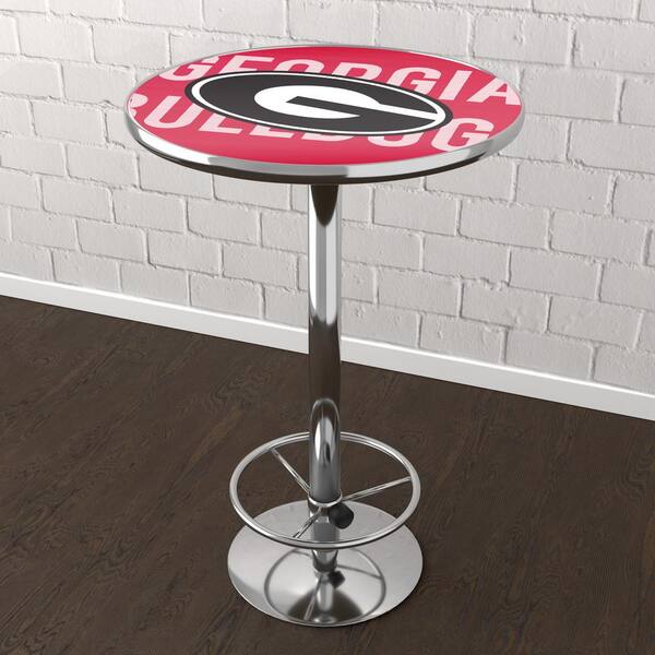 University of Wordmark Red 42 in. Bar Table GA11WMHD The