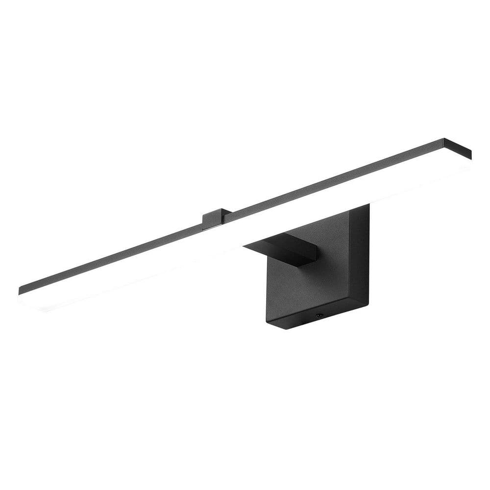 Modern 24.02 in. Black LED Vanity Light Bar with 360 Degree Rotatable Design and IP44 Waterproof price history on PriceWatchPro
