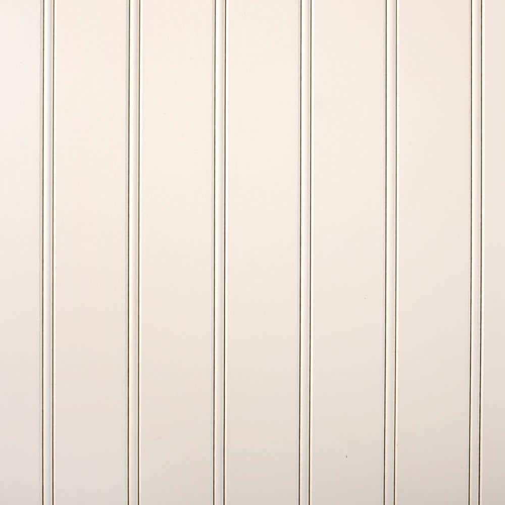 3/16 in x 24 in x 32 in Primed White MDF Beaded Wainscot Panel (25 per ...