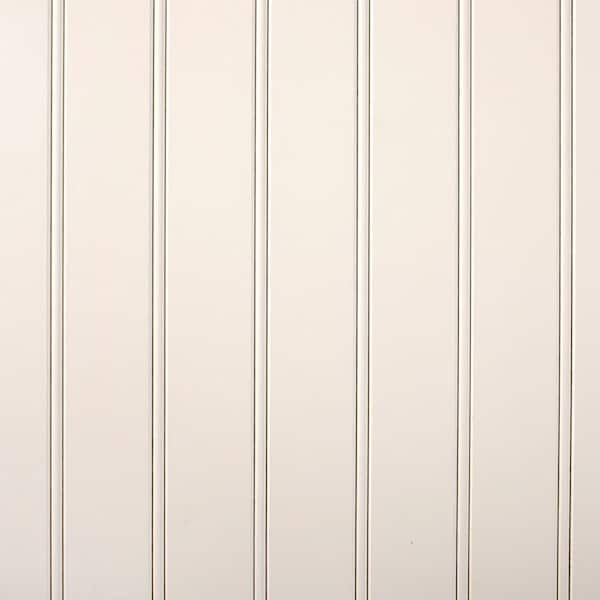 Unbranded 3/16 in x 24 in x 32 in Primed White MDF Beaded Wainscot Panel (25 per Pallet)