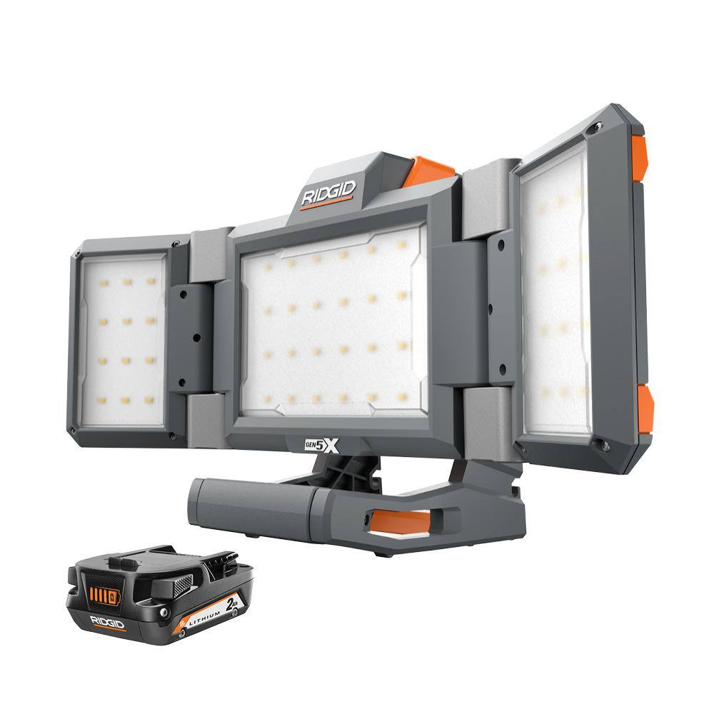 RIDGID 18V Hybrid Folding Panel Light 