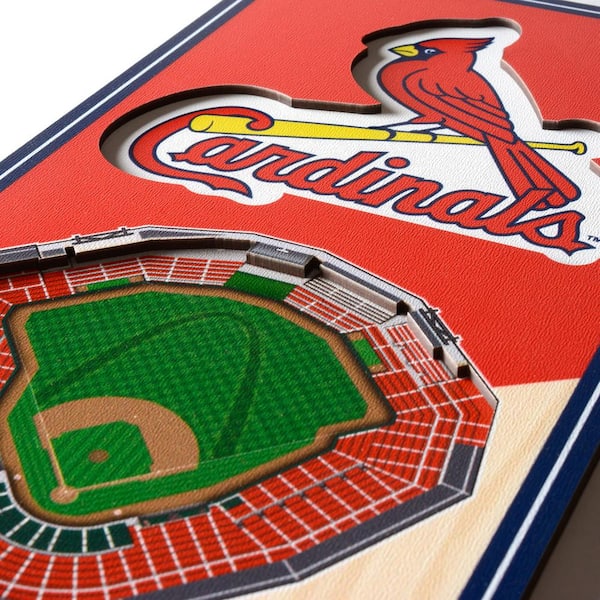 YouTheFan MLB St. Louis Cardinals Wooden 8 in. x 32 in. 3D Stadium  Banner-Busch Stadium 0952602 - The Home Depot