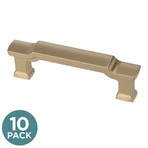 Scalloped Footing 3 in. (76 mm) Center to Center Champagne Bronze Drawer Pull (10-Pack)