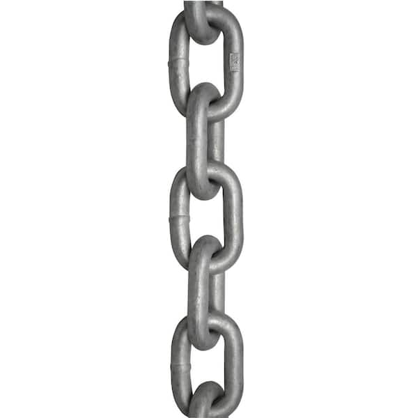 KingChain 5/16 in. x 70 ft. Steel Galvanized Grade 30 Proof Tested Coil Chain with 1900 lbs. Safe Working Load