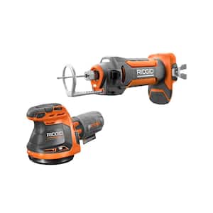 18V Cordless 2-Tool Combo Kit with 5 in. Random Orbit Sander and Drywall Cut-Out Tool (Tools Only)