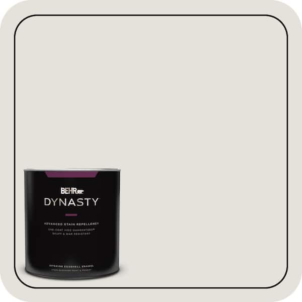 BEHR DYNASTY 1 qt. #PPU18-08 Painters White Eggshell Enamel Interior Stain-Blocking Paint & Primer