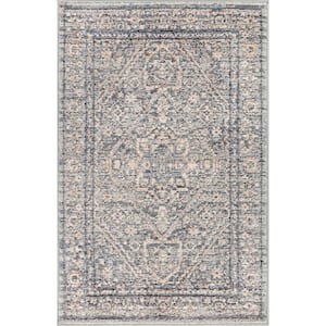 Mystic Medallion Blue 3 ft. x 4 ft. Traditional Area Rug