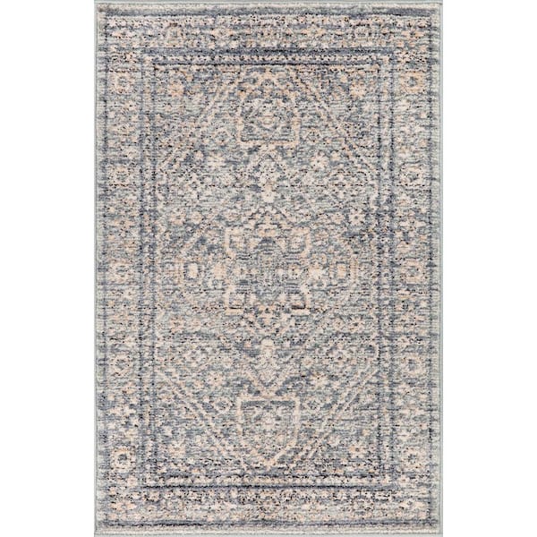 Concord Global Trading Mystic Medallion Blue 3 ft. x 4 ft. Traditional Area Rug