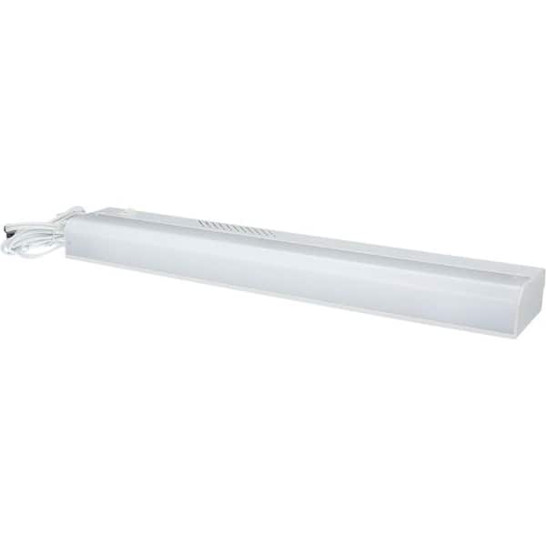 On/Off Switch Warm White GE Basic Plug-In 18 Inch Fluorescent Light Fixture 