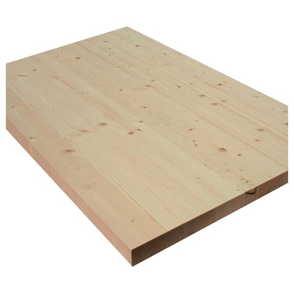 Unbranded 1 in. x 1-1/2 ft. x 5 ft. Allwood Butcher Block Pine Project Panel