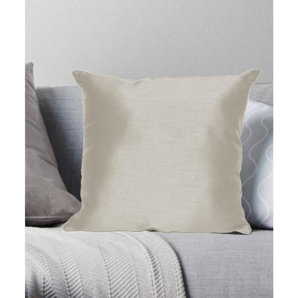white silk throw pillows