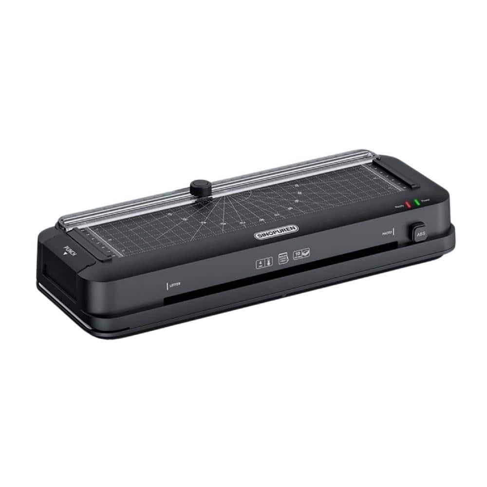 3-in-1 Laminating Machine 9 in. Thermal Laminator Built-in Paper Trimmer Pu