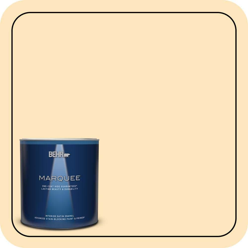 1 qt. #350C-2 Banana Cream Satin Enamel Interior Paint & Primer price history on PriceWatchPro