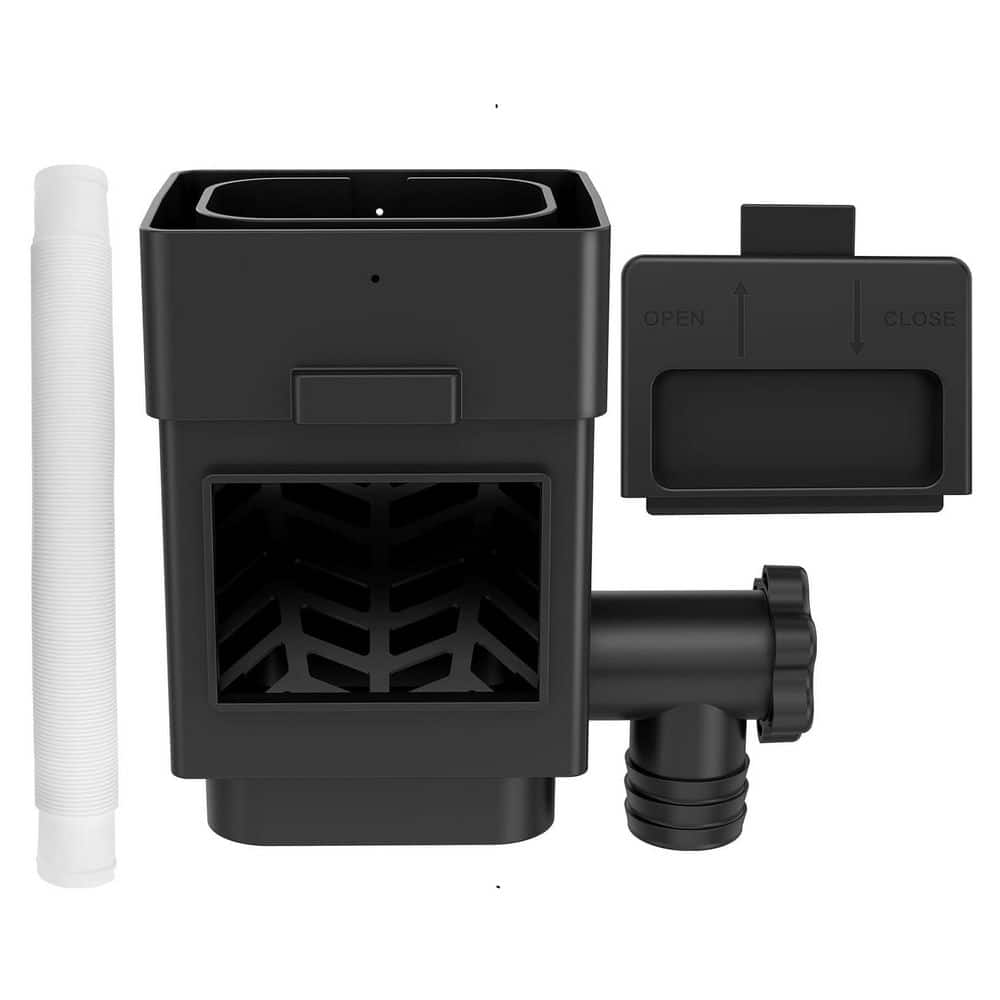Residential Downspouts,Rain Barrel Diverter Kit with Adjustable Valve and F
