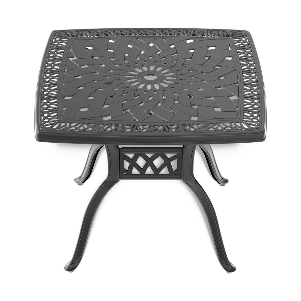 Aluminum Outdoor Dining Table with Umbrella Hole