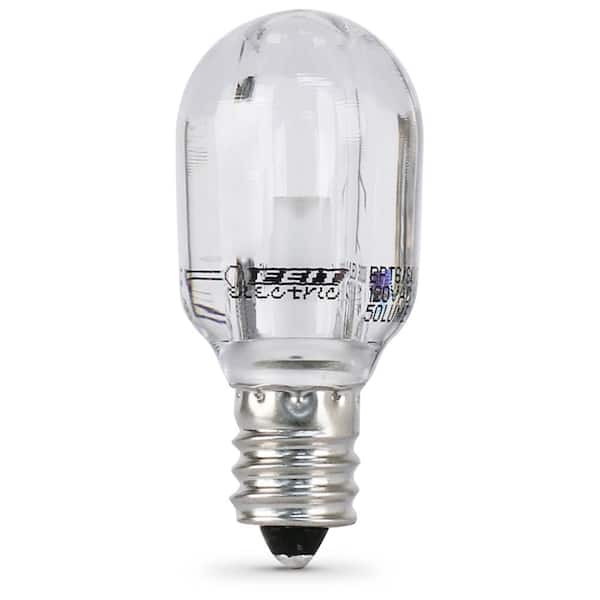 Photo 1 of 15-Watt T6 E12 3000K Bright White Equivalent Candelabra Base LED Light Bulb