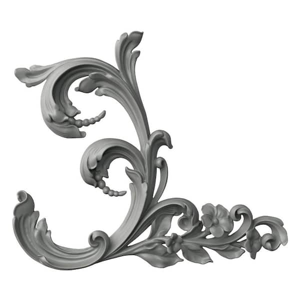 Ekena Millwork 1.63 in. x 14.125 in. x 17.75 in. Polyurethane Applique & Onlay Moulding