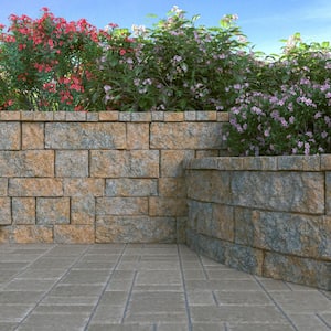 RockWall Large 17.44 in. x  6.0 in. x 7.0 in. Yukon Concrete Retaining Wall Block