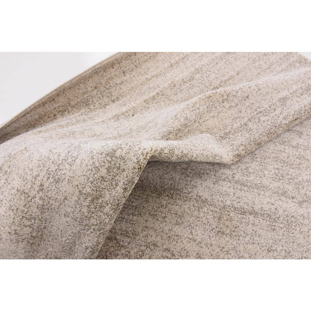 Modern Reversible Tufted Rug in Bone Beige, 6' x 9', Easy Care