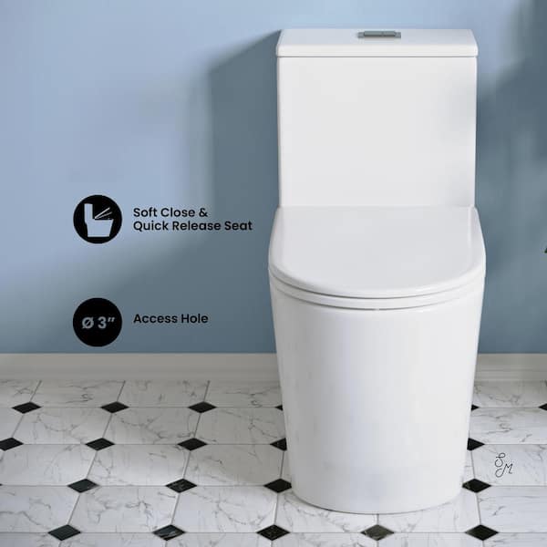 Swiss Madison Liberte One-Piece 1.1/1.6 GPF Dual Flush Elongated