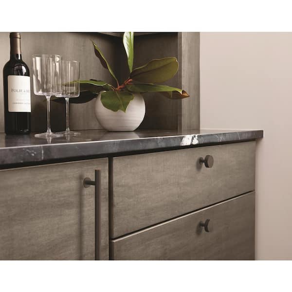 Radius 1-1/4 in. (32mm) Modern Oil-Rubbed Bronze Round Cabinet Knob