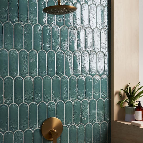 Ivy Hill Tile Aerial Jade Green 2.83 in. x 7.68 in. Textured