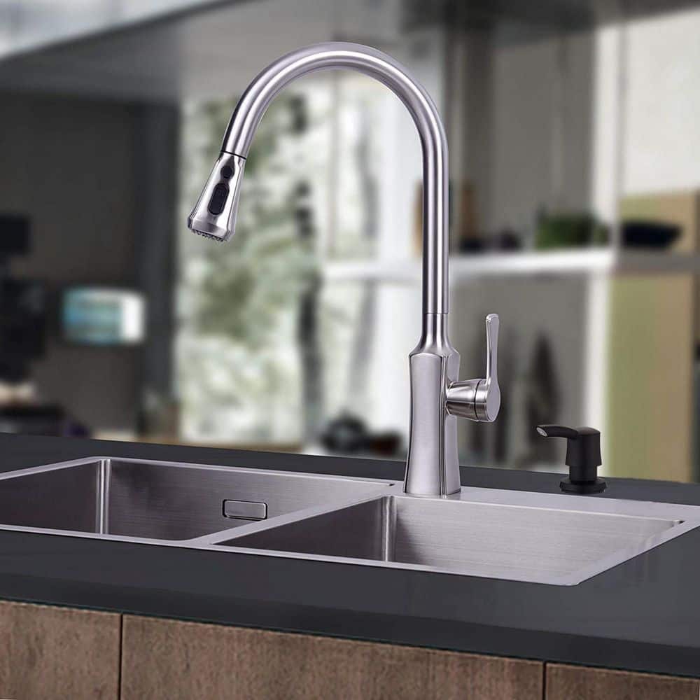 Kitchen Sink Mount 13 oz. Soap Dispenser Top Refill with ABS Pump in Black price history on PriceWatchPro