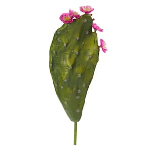 16 in. Flowering Cactus Artificial Plant (Set of 6)