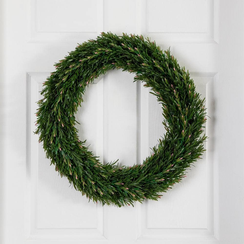 24 in. UV Resistant Rosemary Artificial Wreath (Indoor/Outdoor) price history on PriceWatchPro