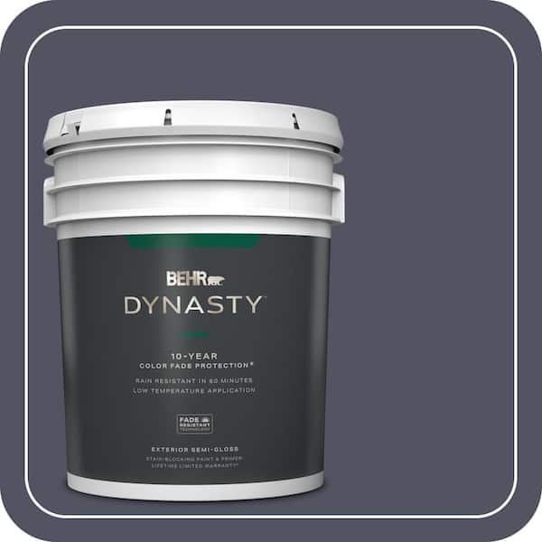 BEHR DYNASTY 5 gal. #S550-7 Knighthood Semi-Gloss Exterior Stain ...
