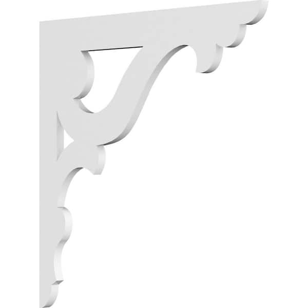 Ekena Millwork 5/8 in. W x 7 in. H x 4 1/2 in. D PVC Winston Bracket