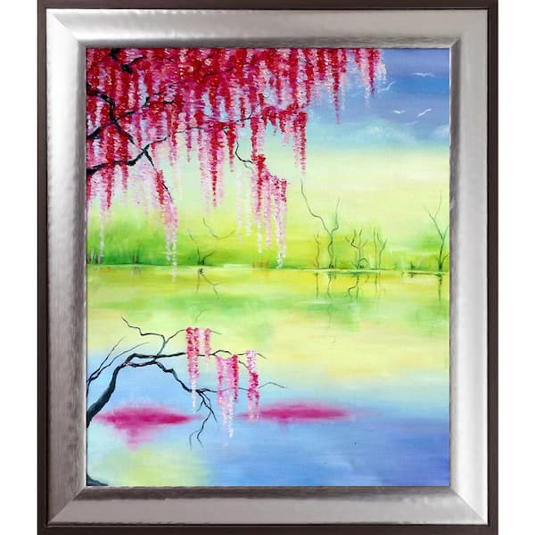 LA PASTICHE 25.25 in. x 29.25 in. "Fantasy Reproduction" by Susan Fischer Framed Oil Painting