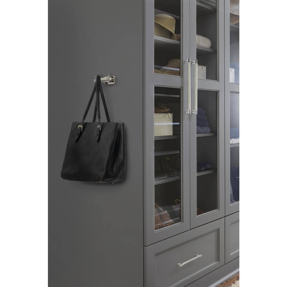 Polished Nickel and Stainless Steel Modern Cabinet Pull