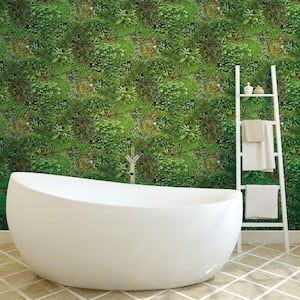 Living Wall Green and Black Peel and Stick Wallpaper (Covers 28.29 sq. ft.)