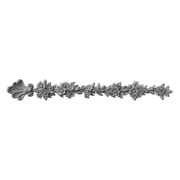 Ekena Millwork 1.63 in. x 4 in. x 29.875 in. Polyurethane Applique & Onlay Moulding