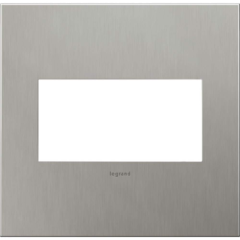 adorne 2 Gang Decorator/Rocker Wall Plate, Brushed Stainless Steel (1-Pack) price history on PriceWatchPro