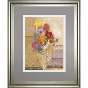 "Pansy" By Hollack Framed Print Nature Wall Art 34 in. x 40 in.
