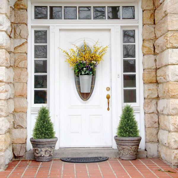 リリー 30 in. Artificial Topiary Cedar Trees, Outdoors UV