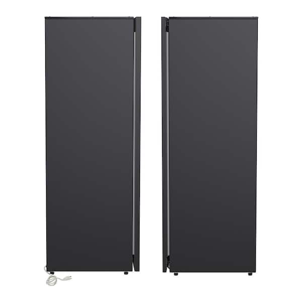 59 3⁄16 in. Steam Dryer Closet REMOVE WRINKLES Sanitize Deodorize Refresh Slim110V in Black