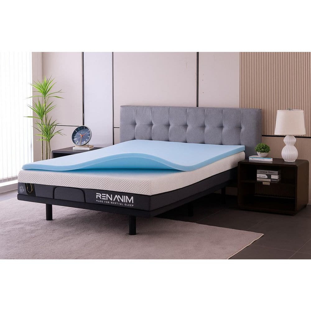 Twin XL Medium Soft Cooling Gel Memory Foam Mattress Topper 3 in. Ventilated, Pressure-Relieving Bed-in-a-Box Mattress price history on PriceWatchPro