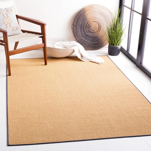 Martha Stewart Natural/Gray 6 ft. x 9 ft. Basket Marle Area Rug
