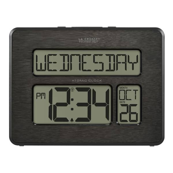 Atomic Full Calendar Digital Clock with Extra Large Digits