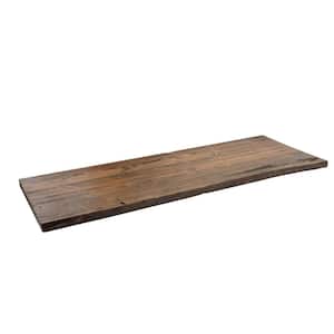 48 in. x 16 in. x 1.25 in. Trail Brown Restore Console Table Wood Top