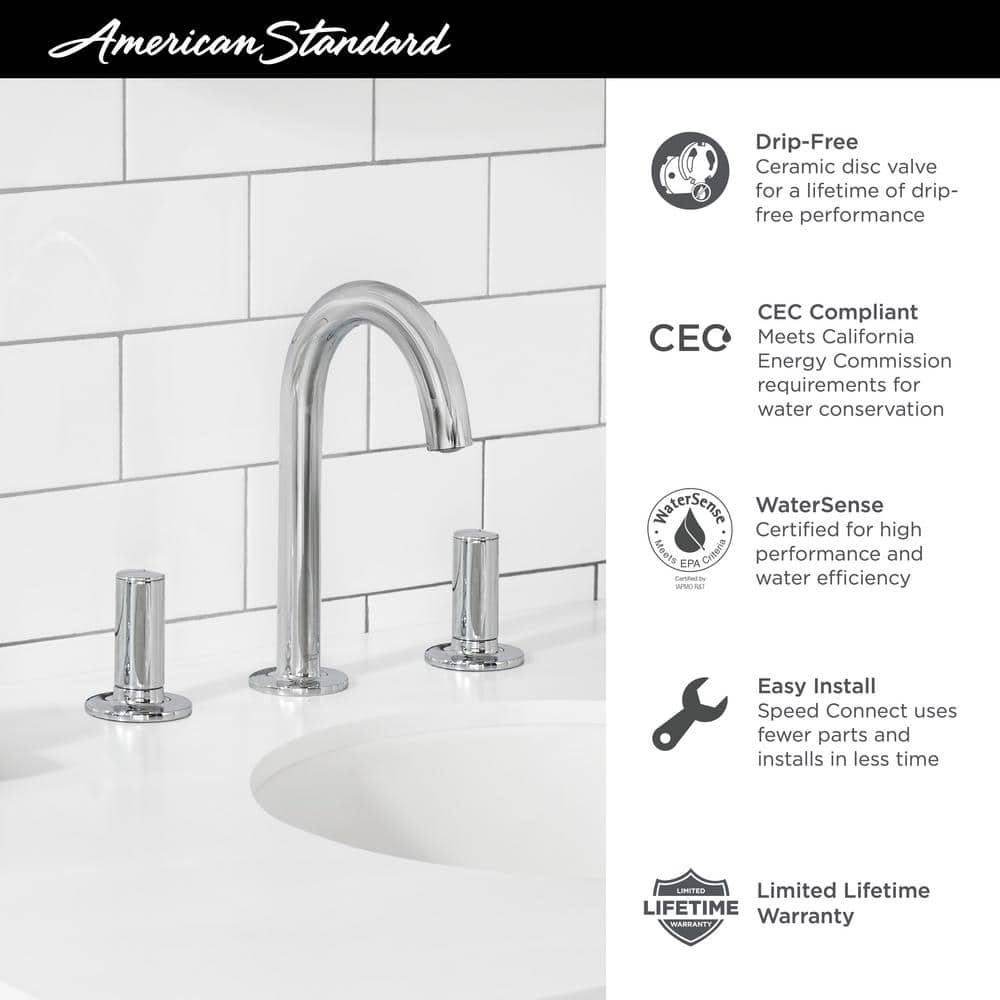 Studio S Metropolitan Brushed Nickel 2-Handle High-Arc Bathroom Faucet