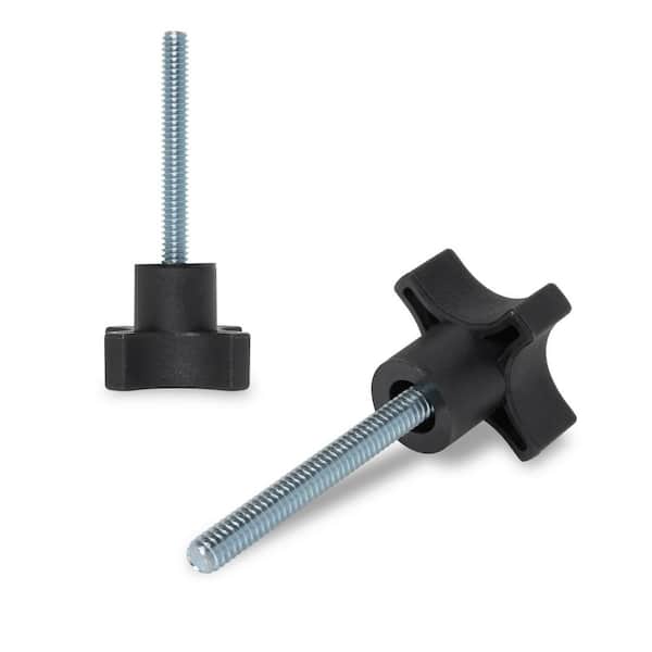 POWERTEC 1/4 in.-20 4-Start Stud Knob, Threaded Thumb Screw Star