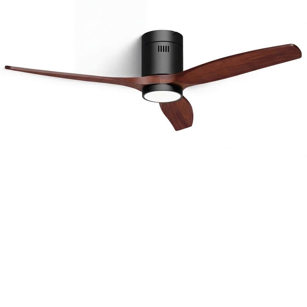 52 in. Ceiling Fan with Light and Wall Control, Quiet Reversible DC Motor, 3CCT Dimmable, Solid Wood Blades, White price history on PriceWatchPro