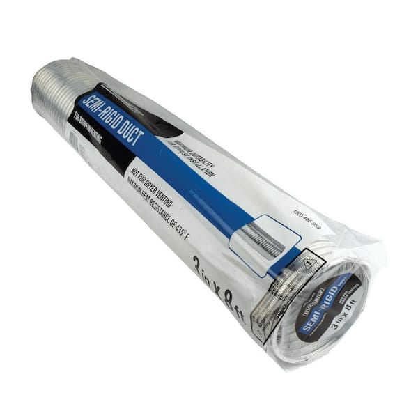 3 in. x 8 ft. Semi-Rigid Aluminum Duct