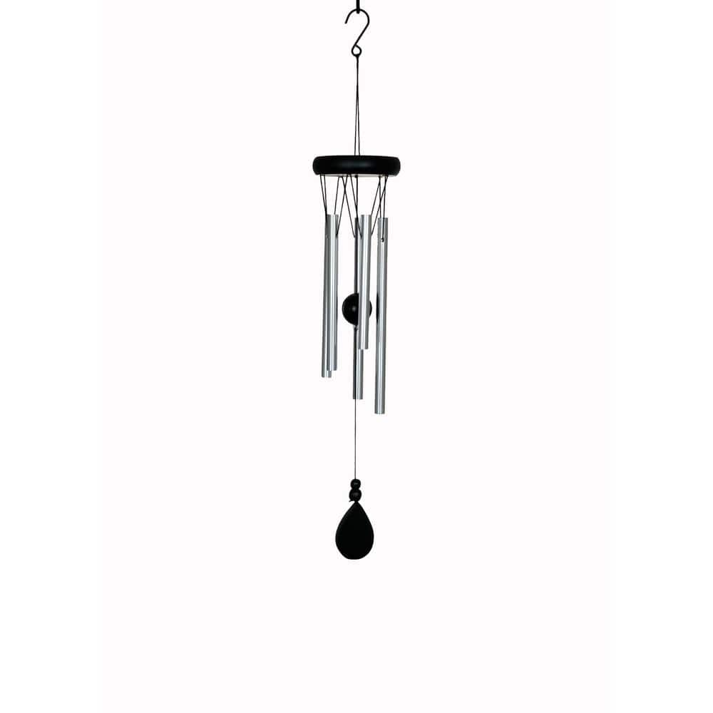 Ashman Online 20 in. Large Deep Tone Symphony Silver Wind Chimes with 5 ...